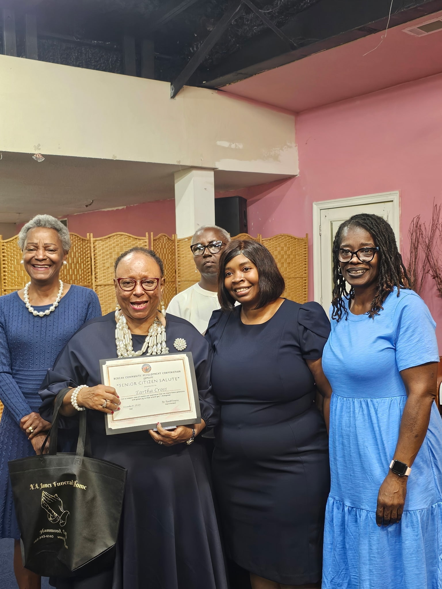 BCDC Senior Citizen Salute group celebration
