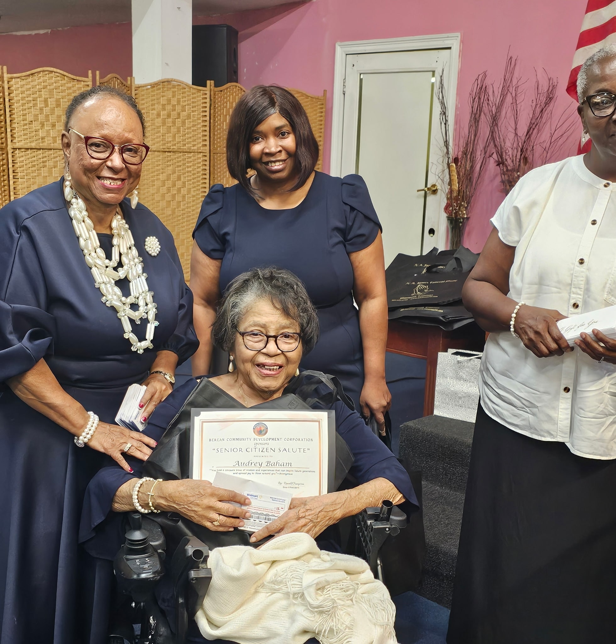BCDC Senior Citizen Salute award recipient