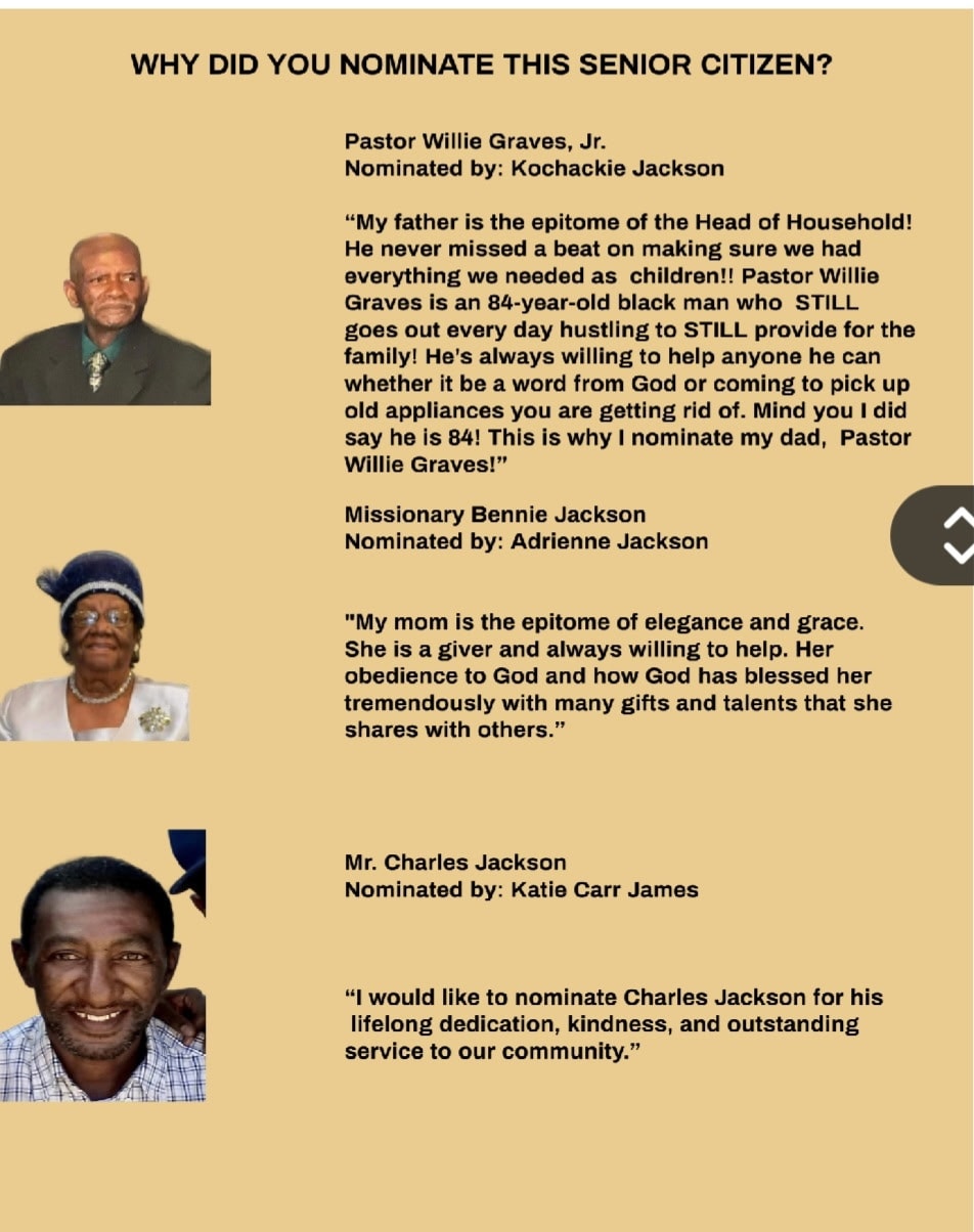 BCDC Senior Citizen Salute nomination event
